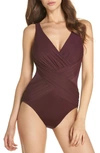 Miraclesuit Illusionist Crossover One-piece Swimsuit In Shiraz