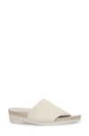 Munro Casita Slide Sandal In Bone Fabric