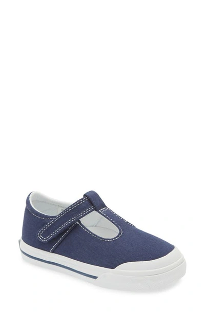 Footmates Kids' Drew Mary Jane Trainer In Navy