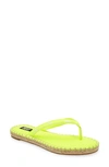 Dkny Women's Tabatha Espadrille Flip Flop Sandals In Zest Yellow