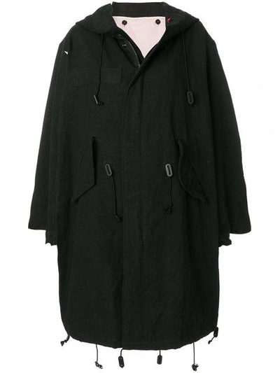 Giacobino Oversized Parka - Black