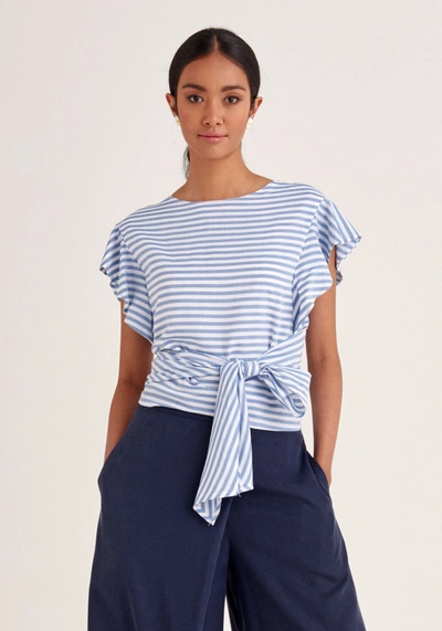 Paisie Two-way Top In Blue