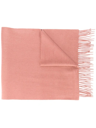 N•peal Large Woven Cashmere Scarf In Pink