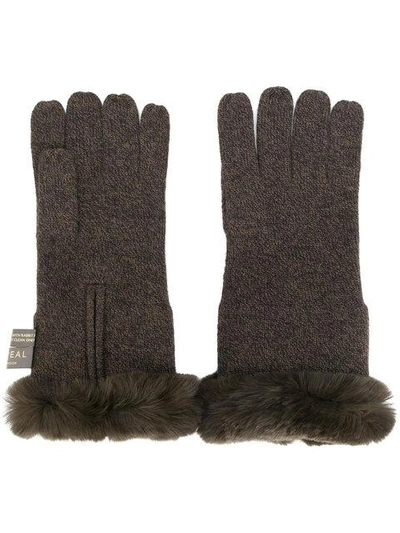 N•peal Fur-trim Gloves