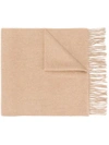 N•peal N.peal Large Woven Scarf - Brown