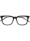 Bottega Veneta Square Frame Glasses In Black
