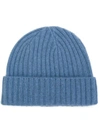N•peal Chunky Ribbed Knit Beanie Hat