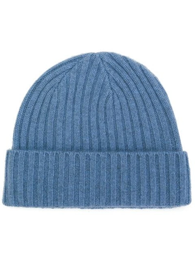 N•peal Chunky Ribbed Knit Beanie Hat