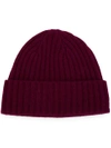 N•peal Chunky Ribbed Knit Beanie Hat