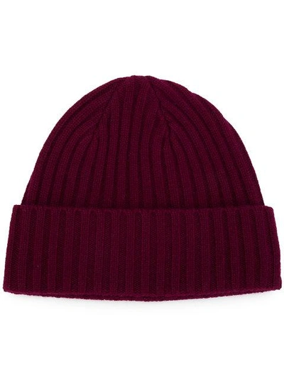 N•peal Chunky Ribbed Knit Beanie Hat