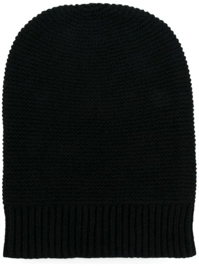 N•peal Knitted Beanie In Black
