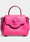 Versace La Medusa Small Handbag In Hot Pink
