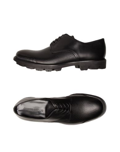 Giorgio Armani Laced Shoes In Black | ModeSens