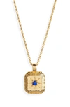 Missoma Birthstone Pendant Necklace In Gold September