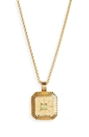 Missoma Birthstone Pendant Necklace In Gold August
