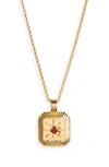 Missoma Birthstone Pendant Necklace In Gold January