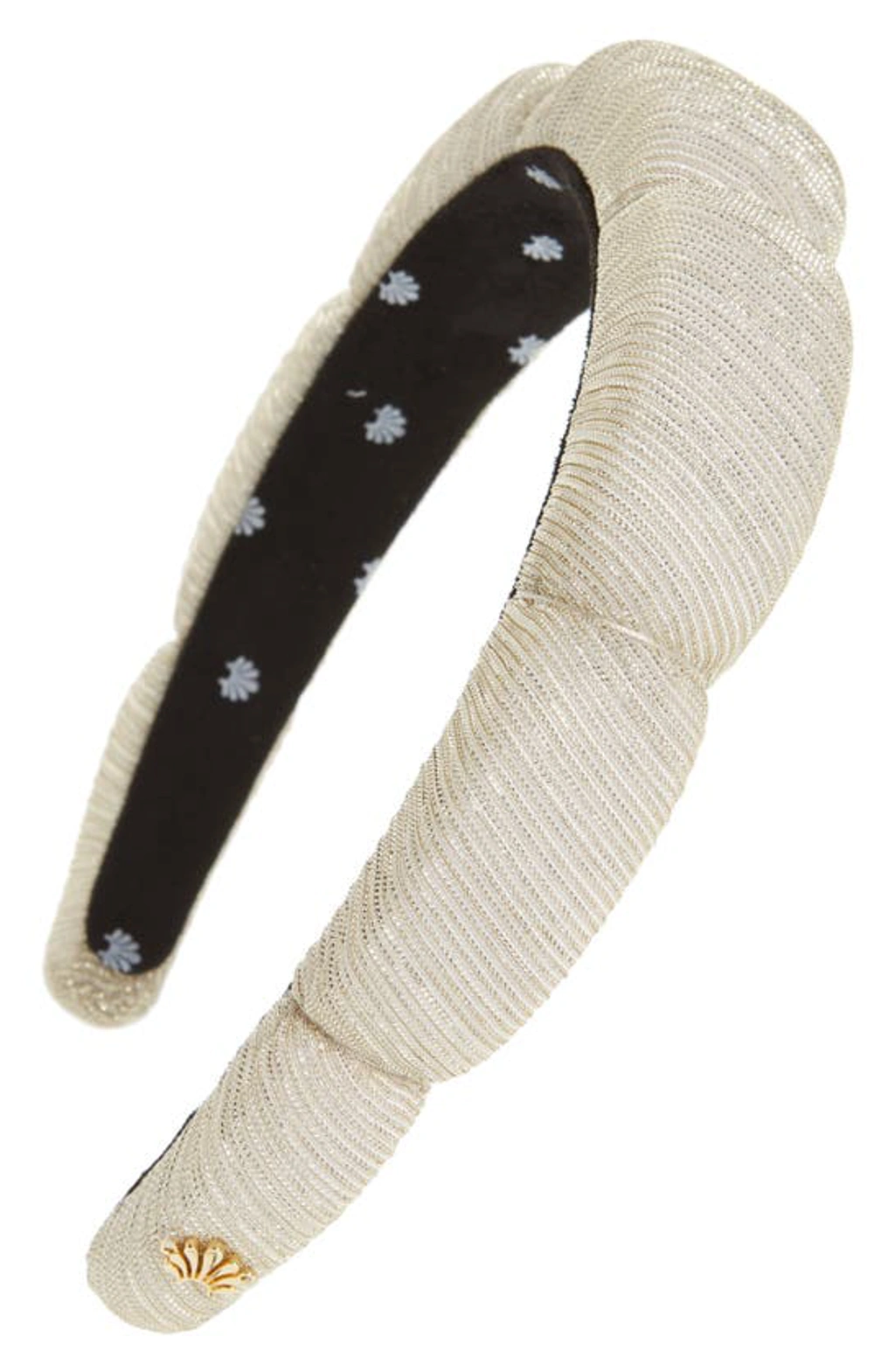 Lele Sadoughi x Atlantic Pacific Light Blue Scalloped Headband Lele Sadoughi x Atlantic Pacific Holly Bow Headband | Nordstrom main image 4