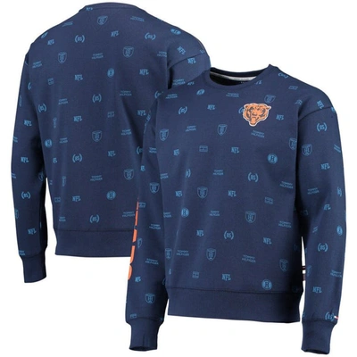 Tommy Hilfiger Navy Chicago Bears Reid Graphic Pullover Sweatshirt