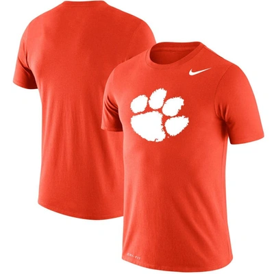 Nike Men's  Orange Clemson Tigers Big And Tall Legend Primary Logo Performance T-shirt