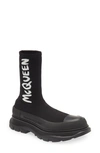Alexander Mcqueen Tread Slick Sock-upper Trainers In Black/white