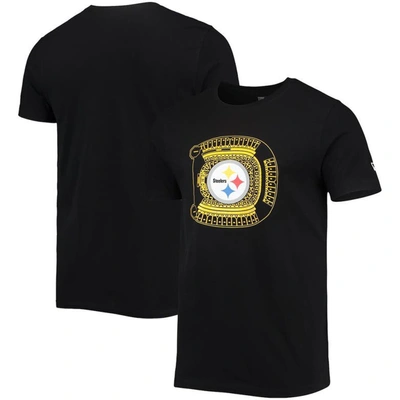 New Era Black Pittsburgh Steelers Stadium T-shirt
