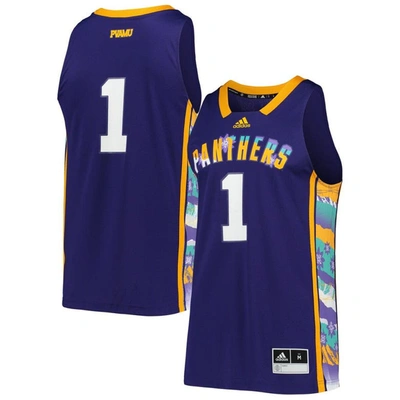 Adidas Originals Adidas #1 Purple Prairie View A&m Panthers Honoring Black Excellence Replica Basketball Jersey