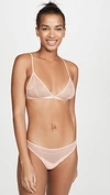 Les Girls Les Boys Soft Triangle Bra In Dust Pink