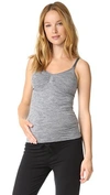 Rosie Pope Seamless Maternity Nursing Cami In Graphite Heather