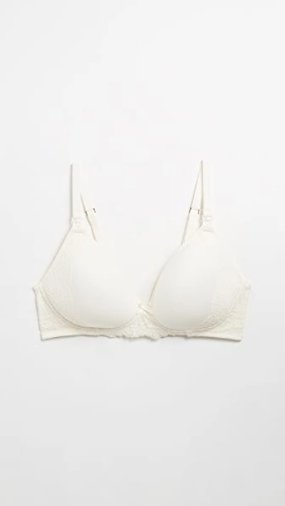 Rosie Pope Wireless Lightly Lined Nursing Bra In Ivory