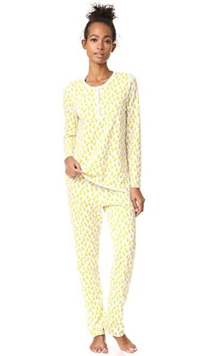 Roberta Roller Rabbit Rudy & The Ducks Pj Set In Yellow