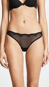Timpa Duet Lace Low Cut Thong In Black
