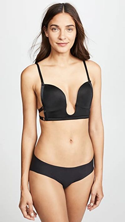 The Natural Full Figure U Plunge Bra In Black