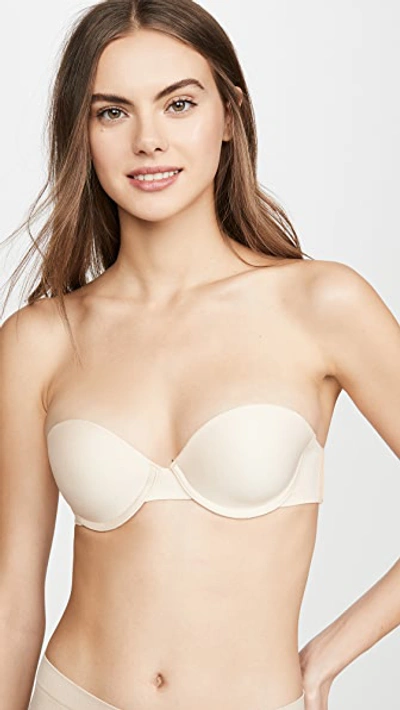 The Natural Seamless Clear Back Bra In Nude