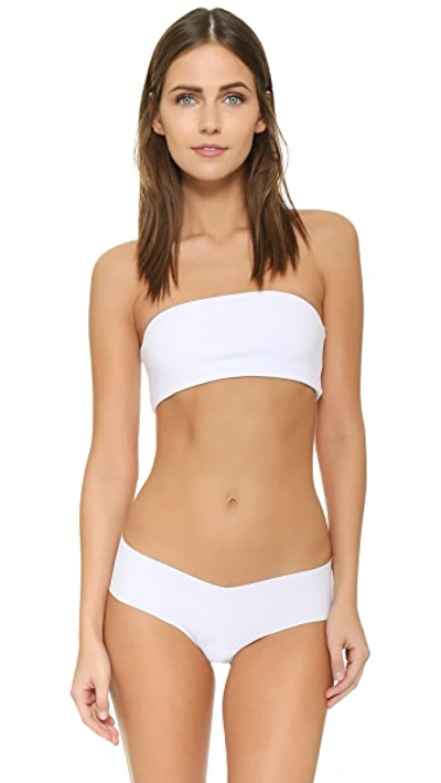 Top Secret Tiny Tube Bandeau Bra In White