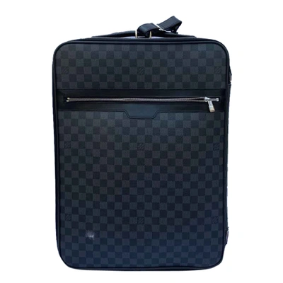 Pre-owned Louis Vuitton Damier Graphite Canvas Pegase Legere 55 Suitcases In Multicolor