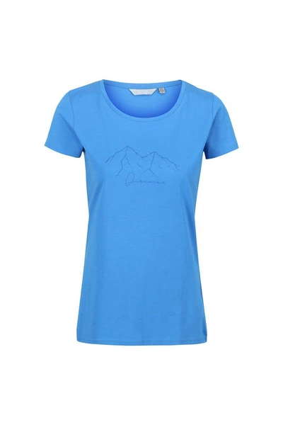 Regatta Womens/ladies Breezed Ii Mountain T-shirt In Blue