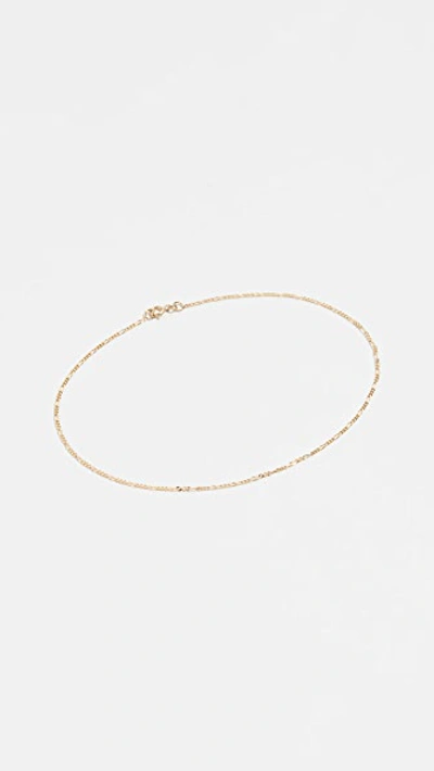 Ariel Gordon Jewelry 14k Gold Figaro Anklet