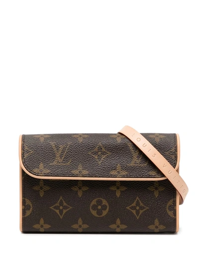 Pre-owned Louis Vuitton 2007  Pochette Florentine Belt Bag In Brown