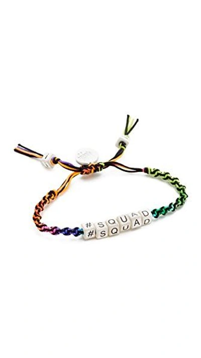 Venessa Arizaga Hashtag The Squad Bracelet In Rainbow