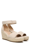 Soul Naturalizer Oakley Ankle Strap Espadrille Wedge Sandal In White