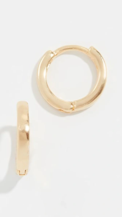 Cloverpost Hug Hoop Earrings In Gold