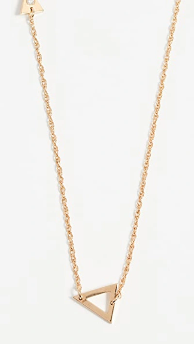 Jennifer Zeuner Jewelry Sasha Diamond Necklace In Gold