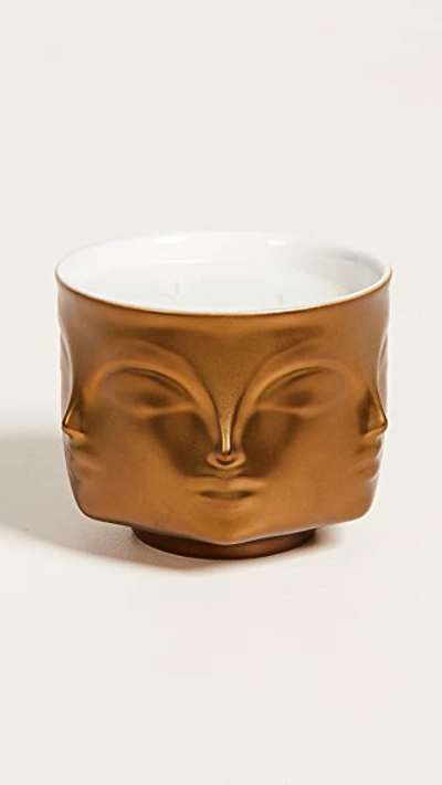 Jonathan Adler Muse D'or Ceramic Candle In Gold