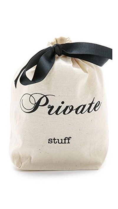 Bag-all Private Stuff Small Organizing Bag In Natural/black