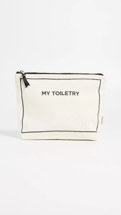 Bag-all My Toiletry Lined Travel Pouch In Natural/black