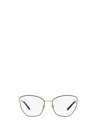 Dolce & Gabbana 57mm Butterfly Optical Glasses In Gold