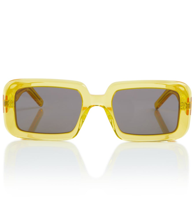 Saint Laurent Sl 534 Sunrise Square Sunglasses In Yellow