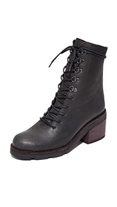 Ld Tuttle The Below Lug Sole Combat Boots In Black