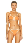Eres Sifflet Triangle Bikini Top In Orange