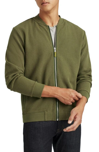 Bonobos Double Face Bomber Jacket In Army Green